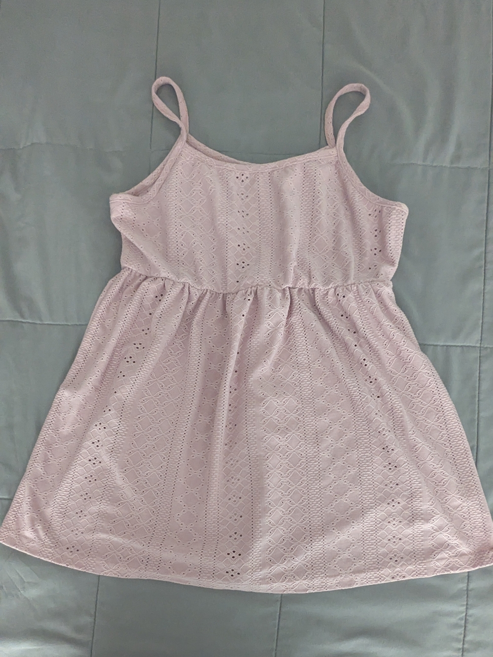 Woman's Lightweight Pink Eyelet Sundress